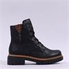Rieker Laced Biker Boot - Black